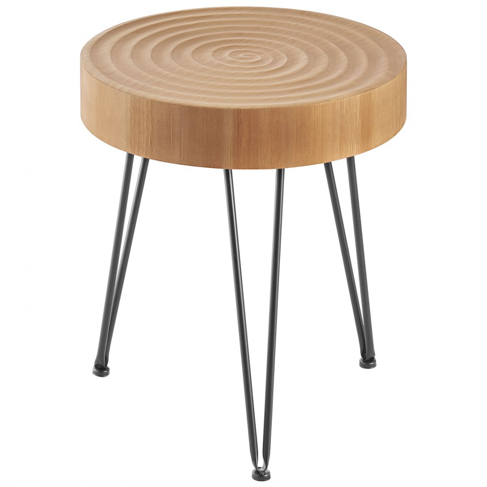 VEVOR Juego de Mesa de Centro Redonda de 2 Piezas, Mesa de Salón Industrial con Patas de Metal de 796 x 796 x 365 mm con 1 Mesa Auxiliar, fácil montaje para Oficina, Salón y Apartamento