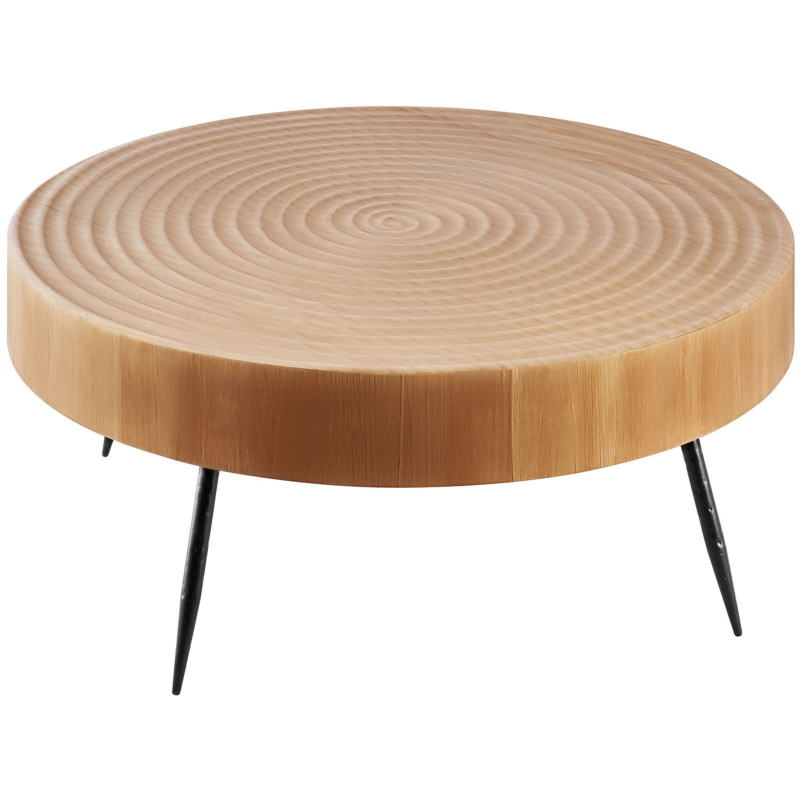 VEVOR Juego de Mesa de Centro Redonda de 2 Piezas, Mesa de Salón Industrial con Patas de Metal de 796 x 796 x 365 mm con 1 Mesa Auxiliar, fácil montaje para Oficina, Salón y Apartamento