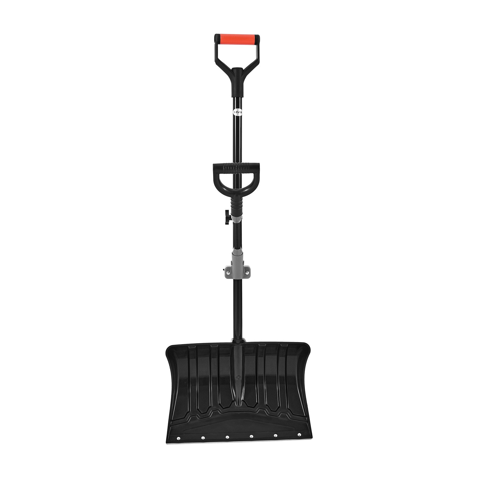 VEVOR Snow Shovel for Driveway, 45.5cm Wide Snow Shovel with Assist D-shaped Handles, Non Slip Grip, Large Capacity Snowplow Shovels, Lightweight Snows Removal Tool for Garden Car Camping Outdoors