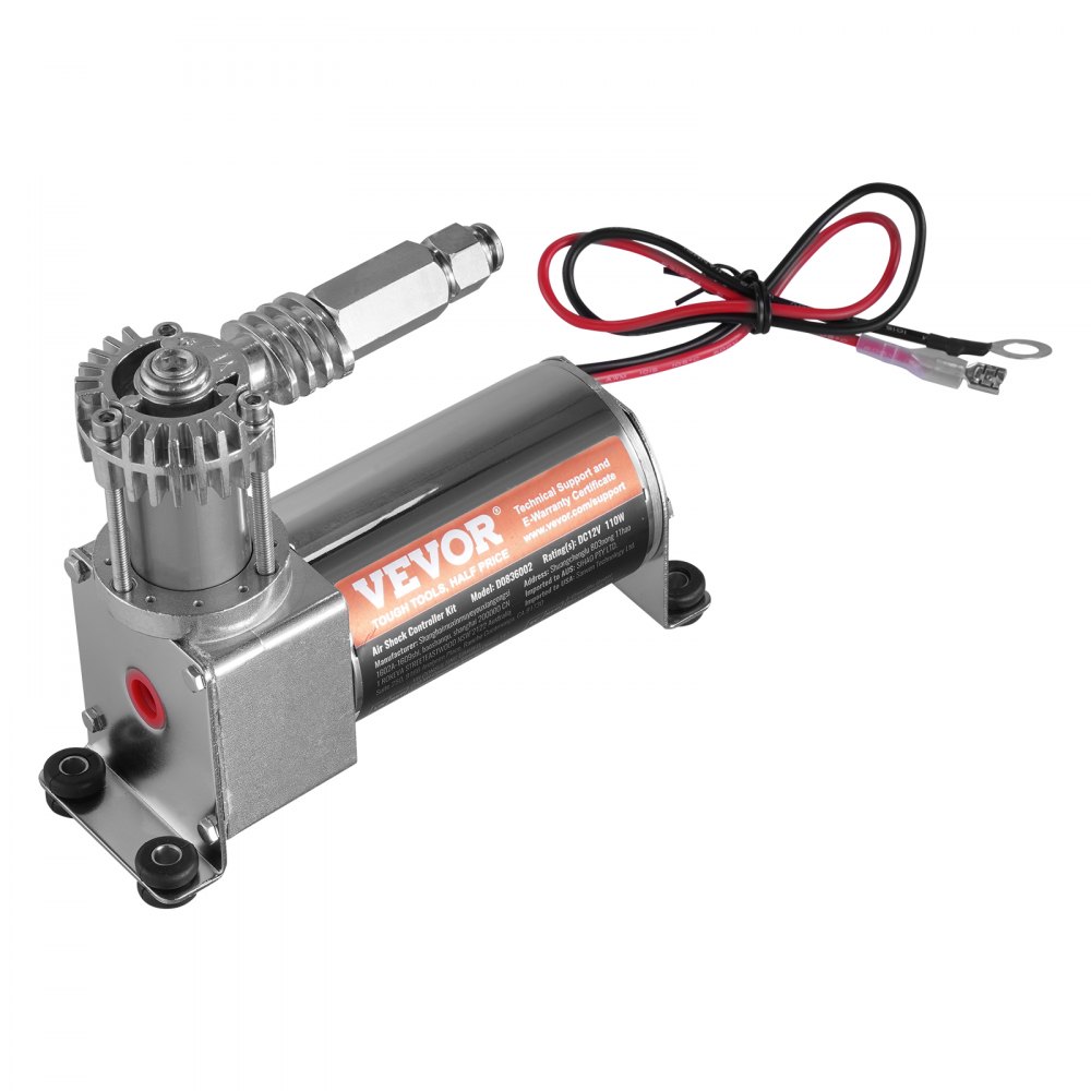 VEVOR Kit de Controlador de Amortiguador de Aire Sistema de Compresor de Aire a Bordo de 12 V 100 PSI Kit de Compresor de Suspensión Neumática con Sistema de Vía Única para Camiones, Furgonetas