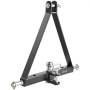 VEVOR Receptor de Enganche de 3 Puntos con Receptor de 47,625 mm, Accesorio de Enganche Rápido de 3 Puntos, Capacidad de 2721,55 kg, Compatible con Kubota, Mahindra, John Deere, Massey Ferguson