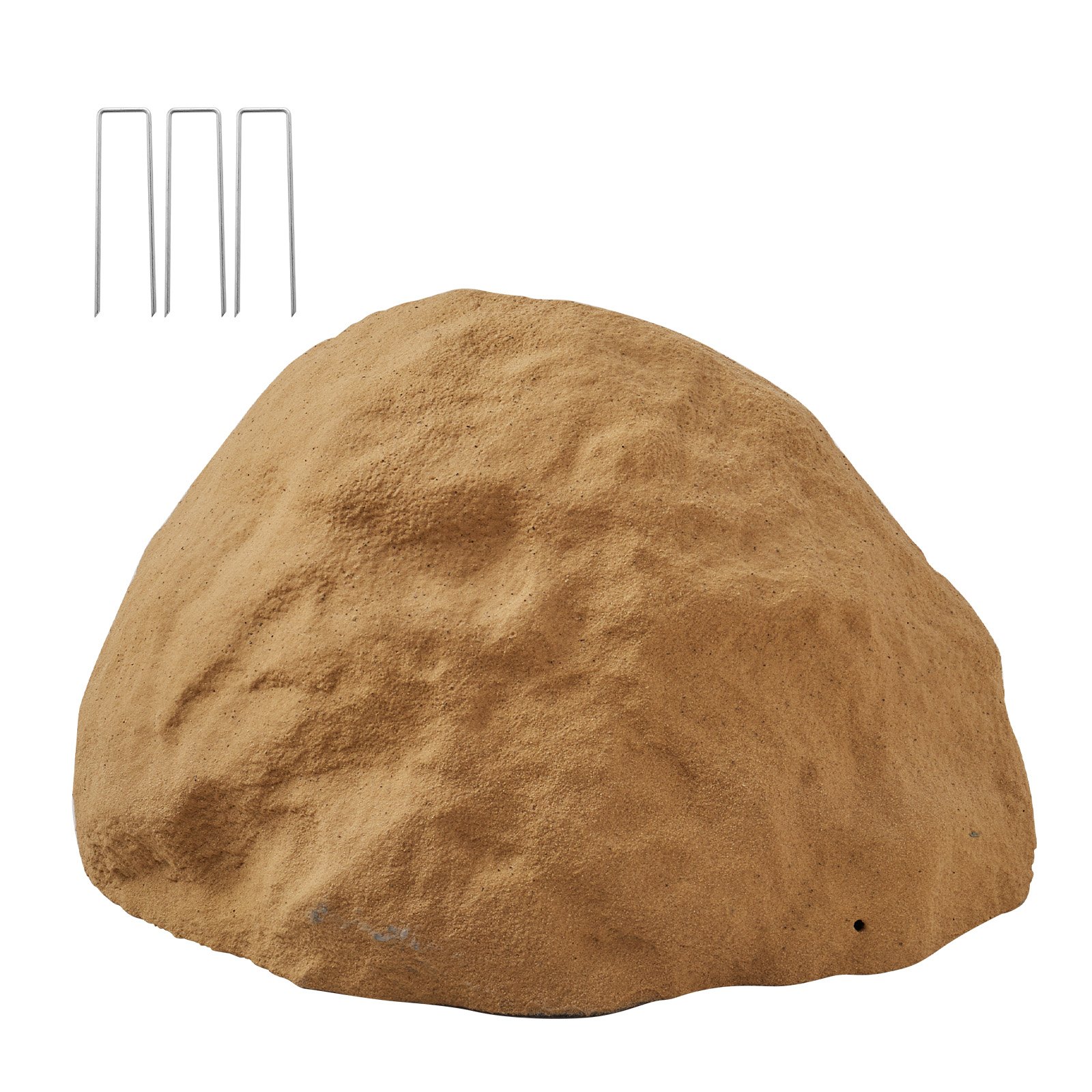VEVOR Roca Artificial para Jardín, Aspecto Realista, Piedra Hueca Falsa para Ocultar la Bomba del Pozo, Decoración de Jardín, Paisajismo Exterior, Marrón Arena, Talla Mediano, 590 x 460 x 330 mm