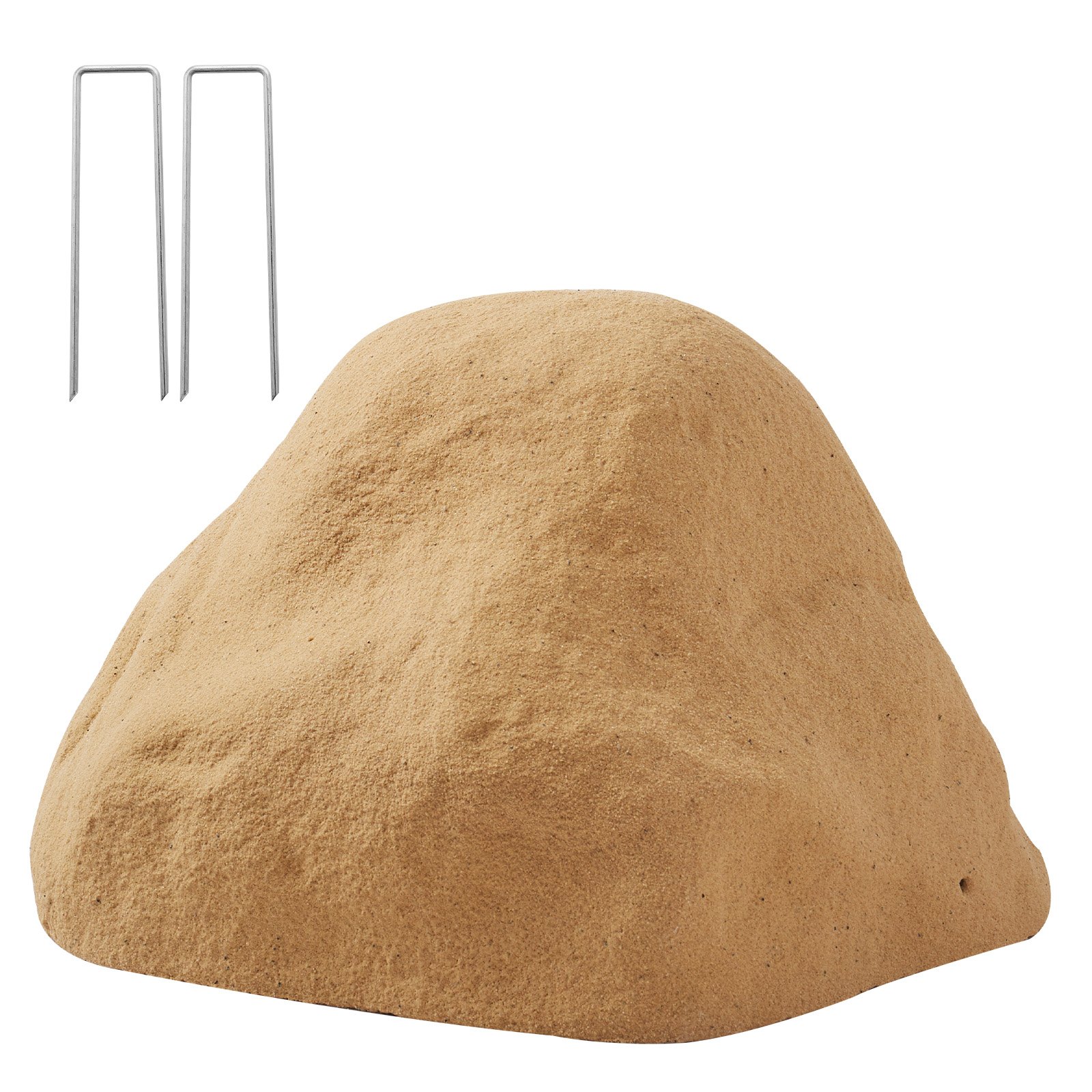 VEVOR Cobertor Artificial para Exteriores, Aspecto de Piedra Realista, Rocas Artificiales de Poliresina para Paisajismo, Decoración para Jardín, Color Arena, 410 x 390 x 260 mm, Tipo de Hueco