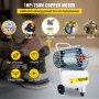 VEVOR Compresor de Aire Compresor Neumático 750 W 220 V Compresor Silencioso con Tanque 25 L Compresor de Aire sin Aceite Compresor de Aire
