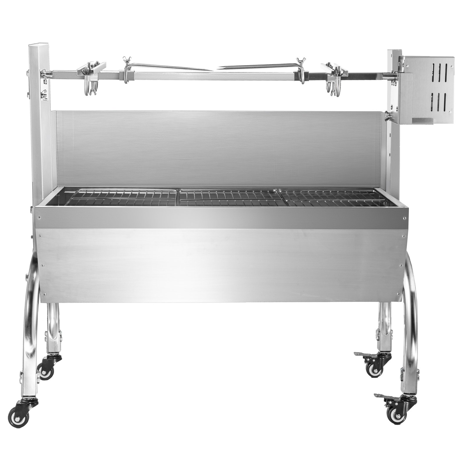 Vevor 88x44cm 45w Barbacoa De Carbón Parrilla Carbón Acero Inoxidable Max 60kg