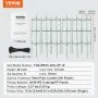 VEVOR - Jaulas para tomates de 6 paquetes para jardín, soporte para plantas enrejadas de tomates de 48 pulgadas, jaula apilable de soporte para plantas altas, para parterres elevados, verduras, flores y plantas trepadoras