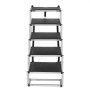 VEVOR Escalera para perros para automóviles, escalones anchos de 5 escalones para perros, rampa plegable para perros para automóviles con superficie antideslizante, escalones portátiles para mascotas de aluminio liviano para automóviles, SUV y camiones, soporta hasta 150 libras