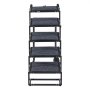 VEVOR Dog Stairs for Car, 5 Steps Extra Wide Foldable Dog Ramp for Large Dogs with Non-Slip Rug Surface, Portable Lightweight Pet Ladder for Car, SUV, Truck, High Beds, Sofas, Support up to 91 kg