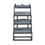 VEVOR Dog Stairs for Car, 4 Steps Extra Wide Foldable Dog Ramp for Large Dogs with Non-Slip Surface, Portable Lightweight Pet Stairs Ladder for Car, SUV, Truck, High Bed, Sofa, Support up to 181 kg