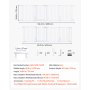 VEVOR Barrera de Seguridad para Perros 753 mm 4 Paneles Puerta para Perros, para Escaleras, Cocinas, Salones, Plegable y Flexible, Estructura de Metal, Doble Cerrojo, Kit de Instalación, Color Blanco