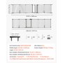 VEVOR Barrera de Seguridad para Perros Alto de 813 mm Puerta de Metal Negro, para Cocinas, Balcones, 6 Paneles, Plegable y Flexible, con Soporte de Doble Triángulo y Doble Cerradura, Kit de Montaje