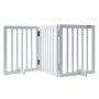 VEVOR Puerta Independiente Plegable para Perros de 1530 x 245 x 610 mm Blanca