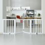 VEVOR Freestanding Dog Gate, Pet Gate, 508 x 610 mm Door Safety Gate, 4-Panel Foldable Dog Gate for Wide & Narrow Doorways, Expandable Foldable Dog Barrier, White Stair Safety Gate