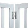 VEVOR Freestanding Dog Gate, Pet Gate, 508 x 610 mm Door Safety Gate, 4-Panel Foldable Dog Gate for Wide & Narrow Doorways, Expandable Foldable Dog Barrier, White Stair Safety Gate