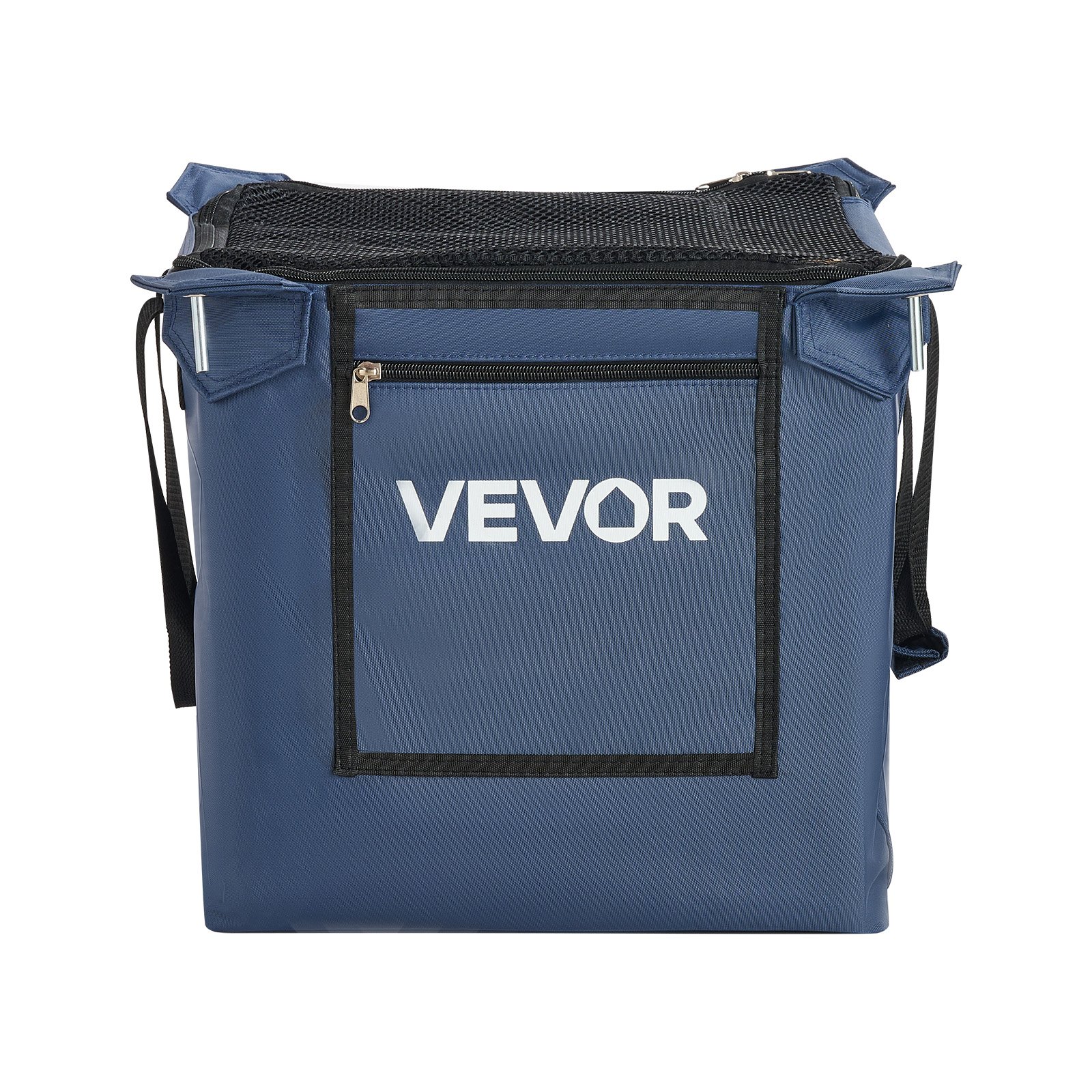 VEVOR Carro Plegable para Pelotas de Tenis con Ruedas, Cesta de Nailon Capacidad de 150 Pelotas con Tubo Recogepelotas de Tenis y Bolsillos Laterales, Carrito de Entrenamiento para Béisbol Pickleball