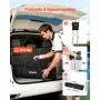 VEVOR Carro Plegable para Pelotas de Tenis con Ruedas, Cesta de Tenis Capacidad para 200 Pelotas, Bolsa de Nailon con Bolsillos Laterales, Carrito de Entrenamiento Multideporte para Béisbol Pickleball