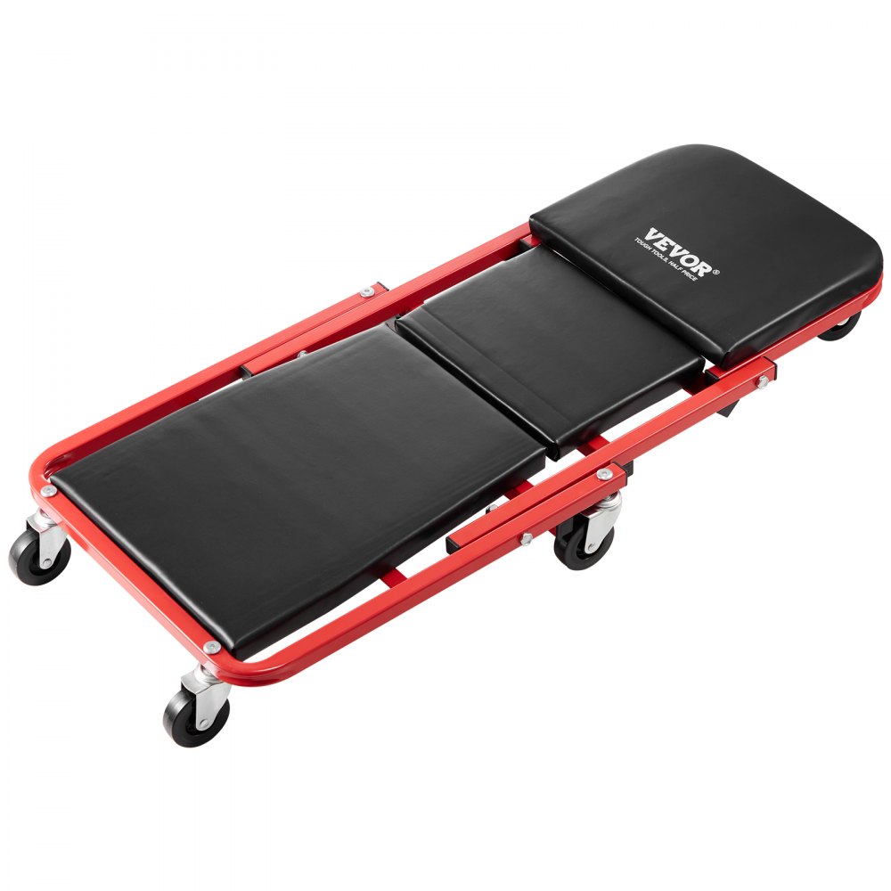 VEVOR Taburete Plegable para Mecánico Garaje Carga 136,1 kg 910 x 425 x 140 mm
