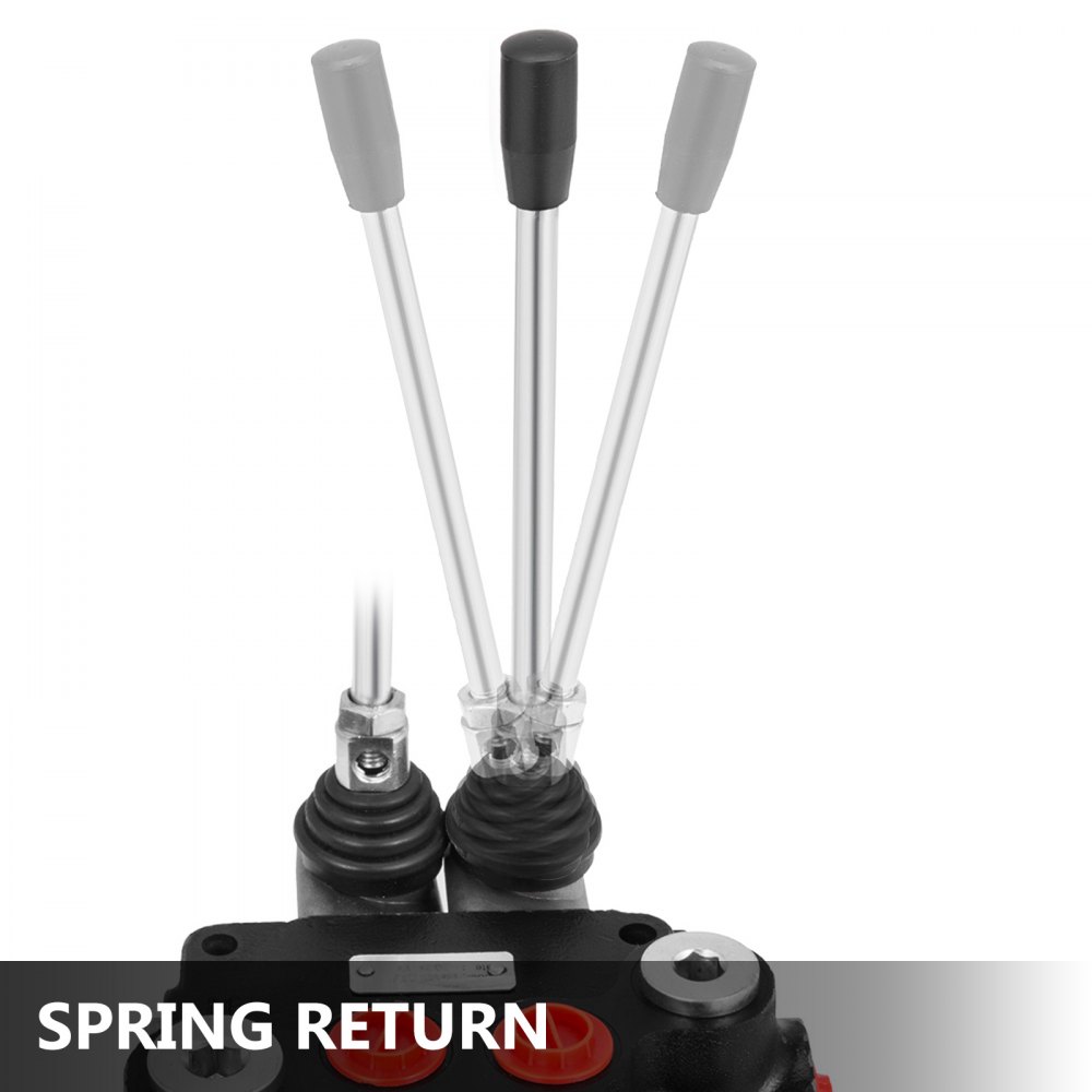 Válvula Control Hidráulico 2 Carretes Doble Acción 21 Gpm 3600 Psi Puertos Sae