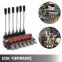 6 Carrete Válvula De Control Hidráulico 11 Gpm 3600psi Monobloque Doble Efecto