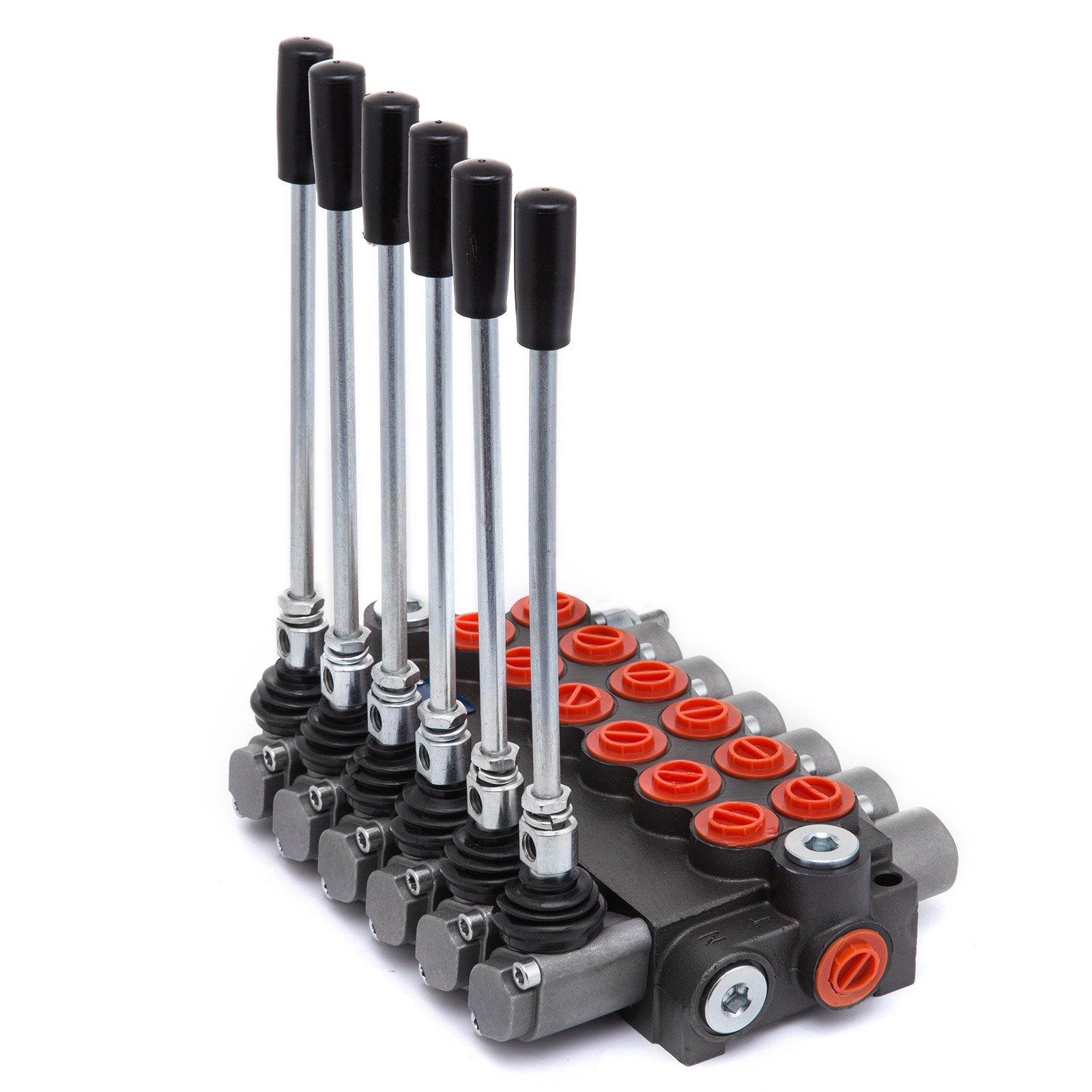 6 Carrete Válvula De Control Hidráulico 11 Gpm 3600psi Monobloque Doble Efecto