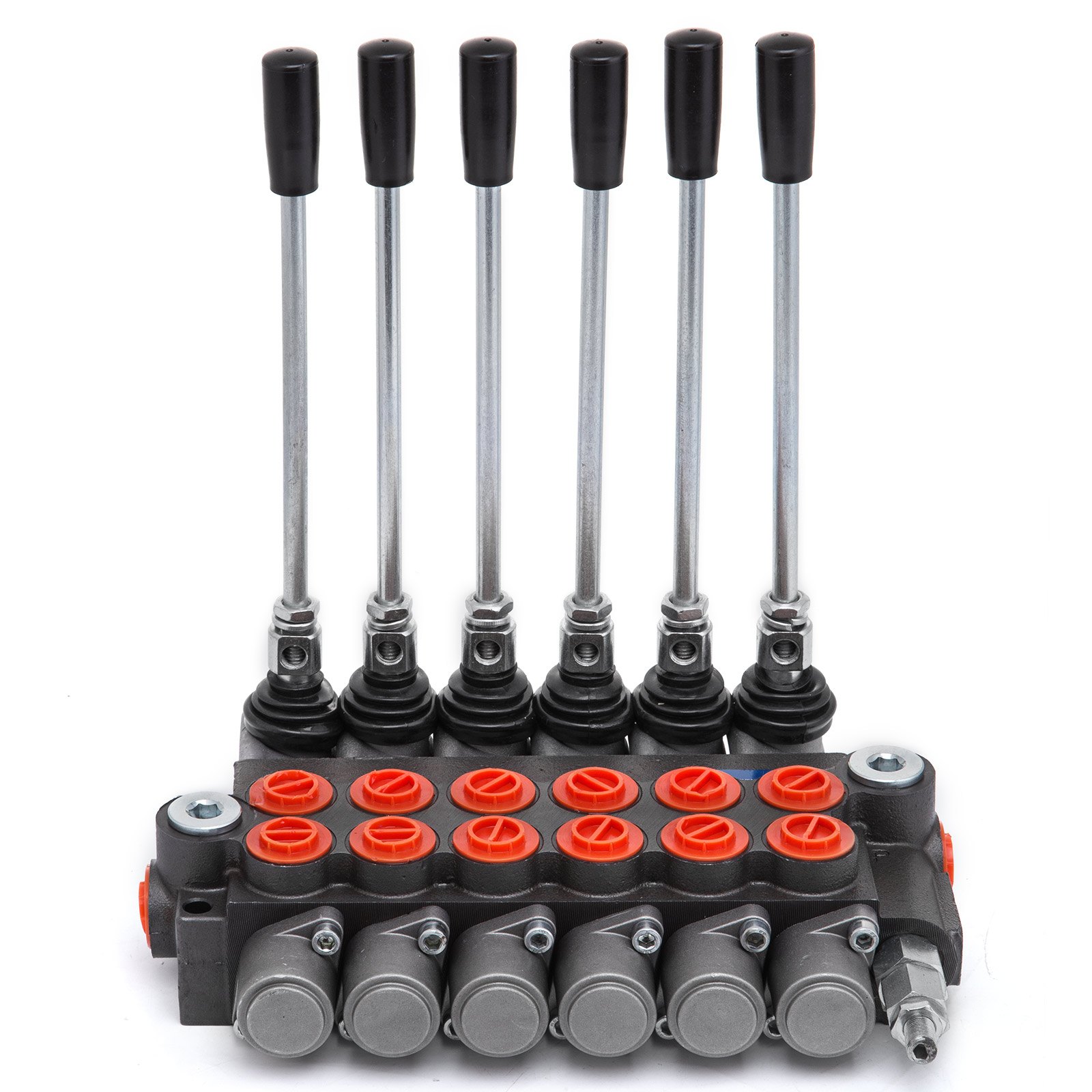 6 Carrete Válvula De Control Hidráulico 11 Gpm 3600psi Monobloque Doble Efecto