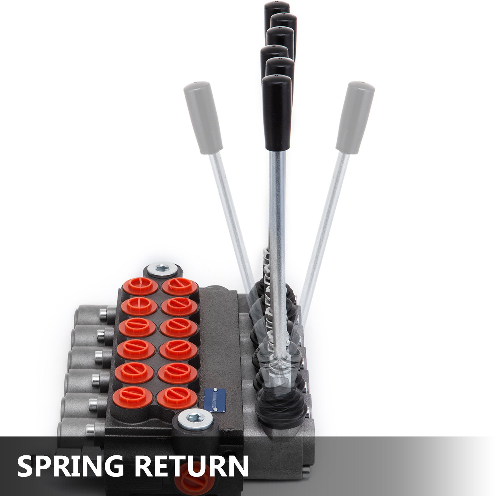 6 Carrete Válvula De Control Hidráulico 11 Gpm 3600psi Monobloque Doble Efecto