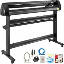 VEVOR 1350MM Plotter de Découpe Vinyle Traceur de Découpe avec Logiciel SIGNMASTER Plotter Découpe avec Support au Sol Force et Vitesse Ajustables