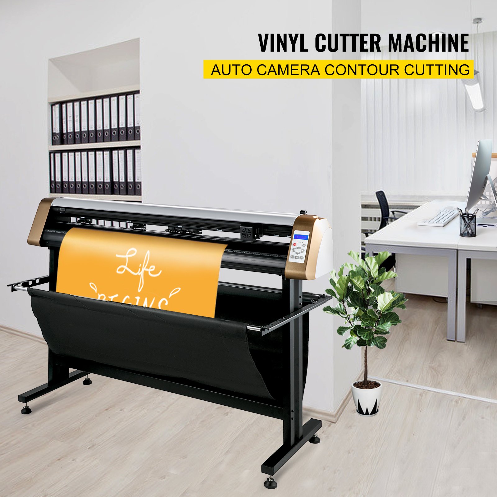 Vevor 1350 Mm Plóter De Corte Vinilo Máquina De Plotter Corte De Contorno 128 Mb