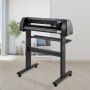 VEVOR cutting plotter, plotter machine, max. 720 mm paper feed, vinyl cutting plotter, foil plotter, vinyl cutting plotter machine, cutting accuracy 0.01 mm, hobby plotter, 3 blades included.