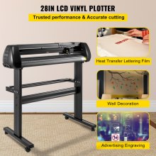 VEVOR Plotter de Corte Máquina Cortadora de Vinilo con Soporte de Piso Plóter de Vinilo Cutter Plotter Memoria128K-2M 28 Inch de Fuerza
