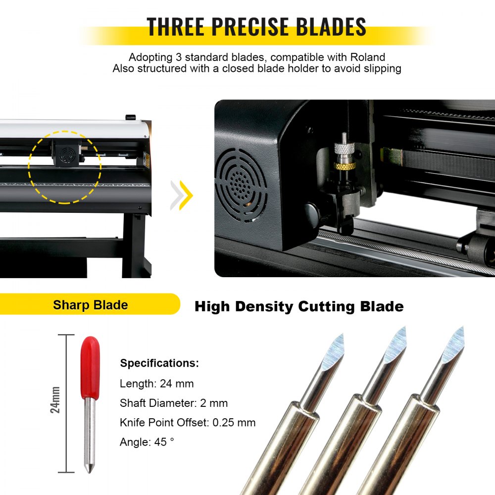 Vevor 720 Mm Plóter De Corte Vinilo Máquina De Plotter Corte De Contorno 128 Mb