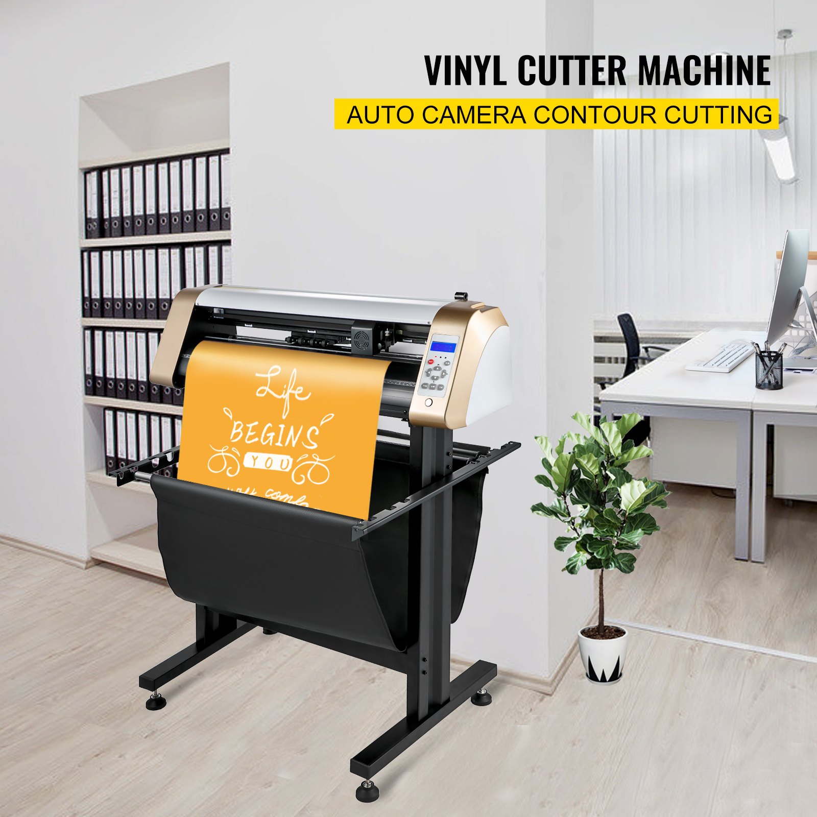 Vevor 720 Mm Plóter De Corte Vinilo Máquina De Plotter Corte De Contorno 128 Mb