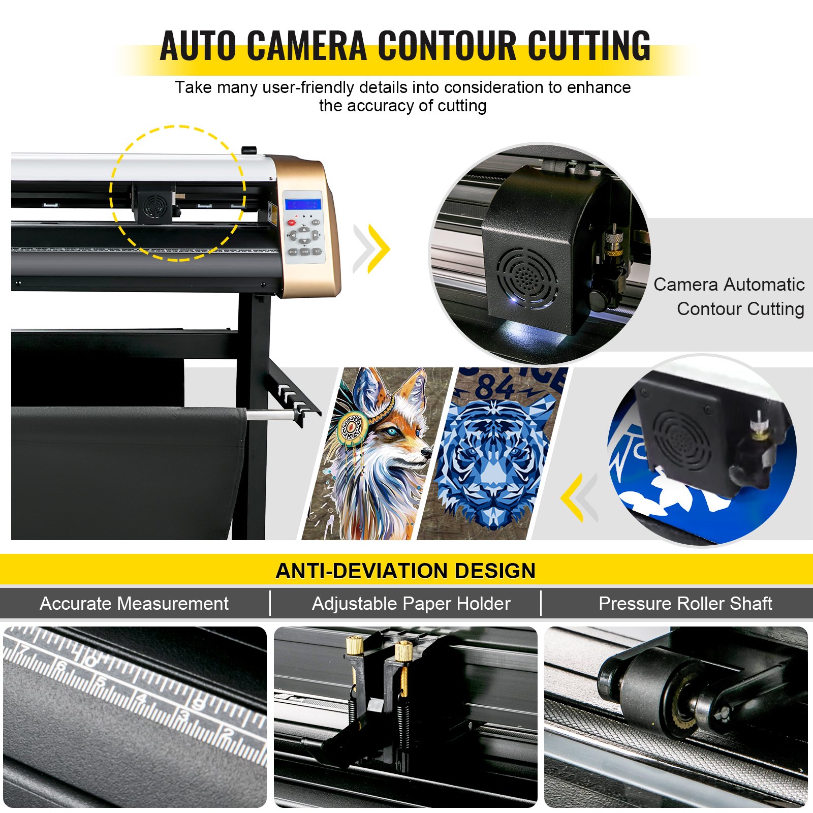 Vevor 720 Mm Plóter De Corte Vinilo Máquina De Plotter Corte De Contorno 128 Mb