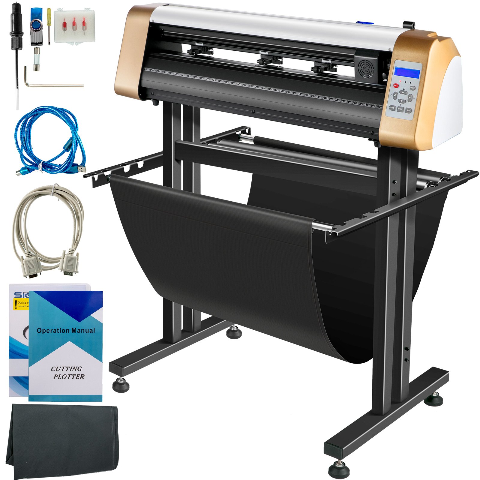 Vevor 720 Mm Plóter De Corte Vinilo Máquina De Plotter Corte De Contorno 128 Mb