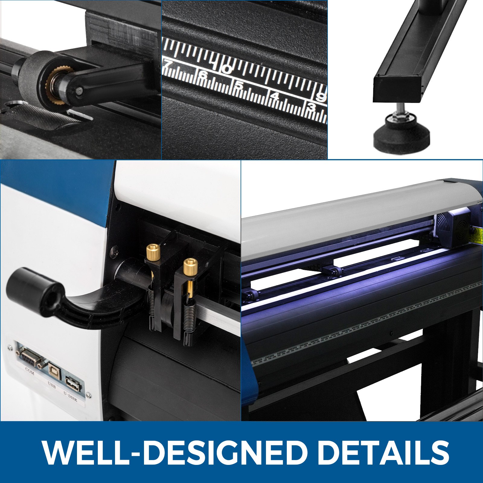 Plotter De Corte De Vinilo 28" Cortador De Plóter Láser Automático Contorno