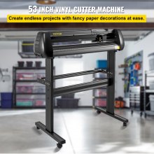 VEVOR Cortadora de Vinilo Máquina Cortadora de Vinilo Corte Máximo 780 mm Trazador de Vinilo con Alimentación de Papel de 870 mm con Soporte de Piso Máquina Cortadora de Trazador Velocidad Ajustable