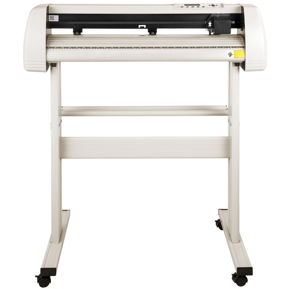 VEVOR Cortador de Vinilo 870mm, Vinilo Plotter Cortador con Cuchillo de Trinchar, Plotter de Corte de Vinilo Blanco