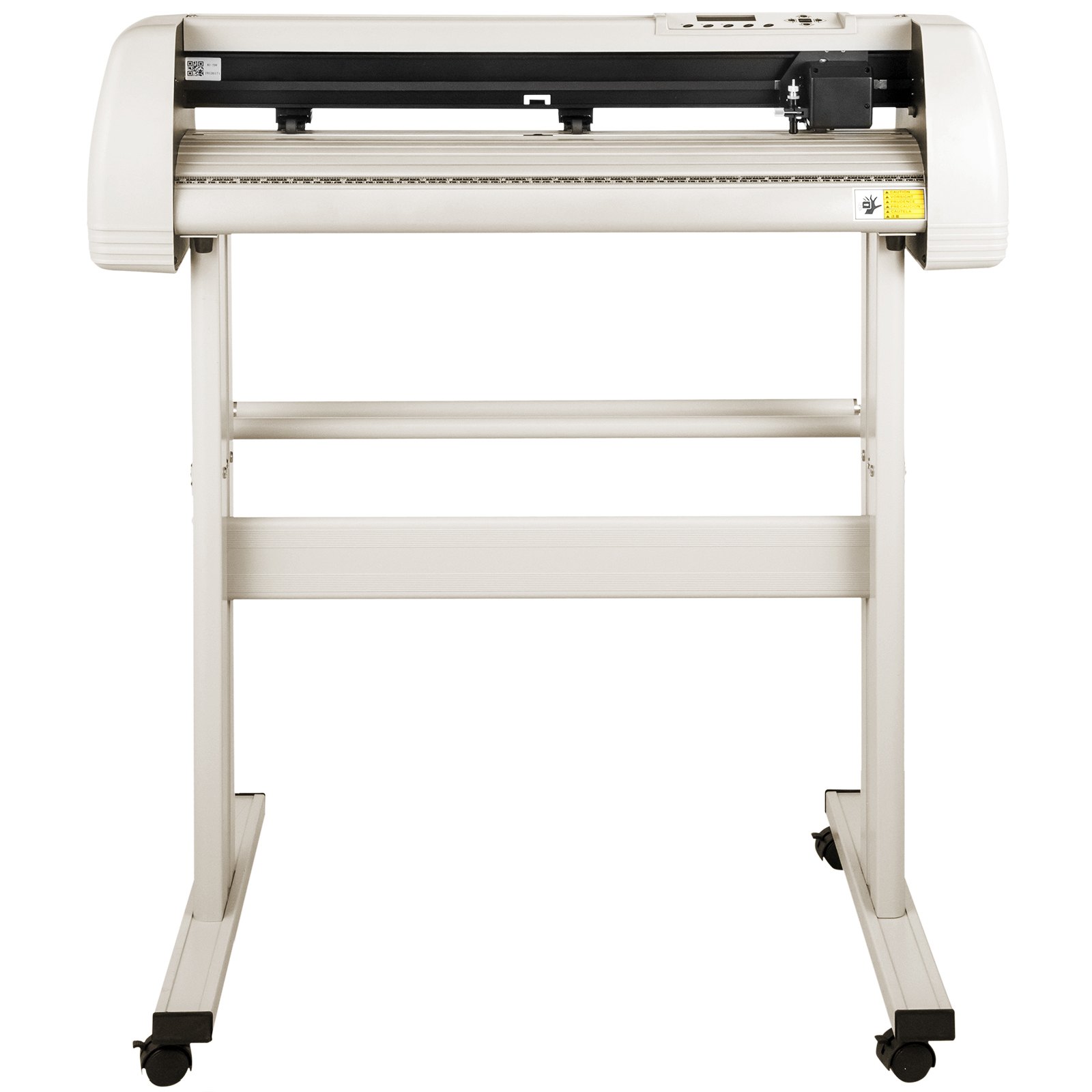 VEVOR Cortador de Vinilo 870mm, Vinilo Plotter Cortador con Cuchillo de Trinchar, Plotter de Corte de Vinilo Blanco