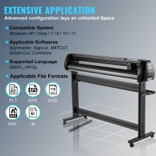 VEVOR Cortador de vinilo SignMaster 4MB Plotter de corte de vinilo 1350mm 0,01mm
