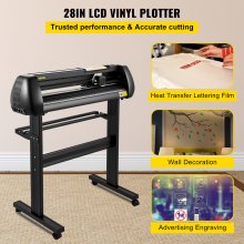 VEVOR Cortador de vinilo para Windows XP/VISTA/7/8/10 Plotter de corte de vinilo 16MB Máquina cortadora de vinilo de 720cm para Grabar Anuncio Películas