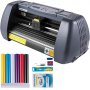 VEVOR Máquina de Plotter de Corte 375 mm 10-800 mm/s Plotter de Corte de Vinilo 58,4 x 24,1 x 15,2cm Pantalla Táctil Inteligente 16 MB Software SignMaster Plóter de Corte para Hacer Signos Carteles