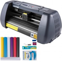 VEVOR Máquina de Plotter de Corte 375 mm 10-800 mm/s Plotter de Corte de Vinilo 58,4 x 24,1 x 15,2cm Pantalla Táctil Inteligente 16 MB Software SignMaster Plóter de Corte para Hacer Signos Carteles