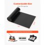 VEVOR Rollo de Vinilo Termoadhesivo HTV 304,8 x 21336 mm Vinilo de Transferencia Térmica Fácil Cortar/Despegar Fuerte Adhesión Compatible con Máquina de Corte, para Varios Materiales, Negro Brillante