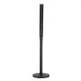 VEVOR Poste de Señal de Hierro Fundido, Soporte de Señal de Poste de Acero Resistente Portátil de 4 Pies con Base y Ruedas de Plástico Duro, Soporte de Señal de Canal en U para Jardín, Patio, Granja o Intersección de Tráfico, Negro