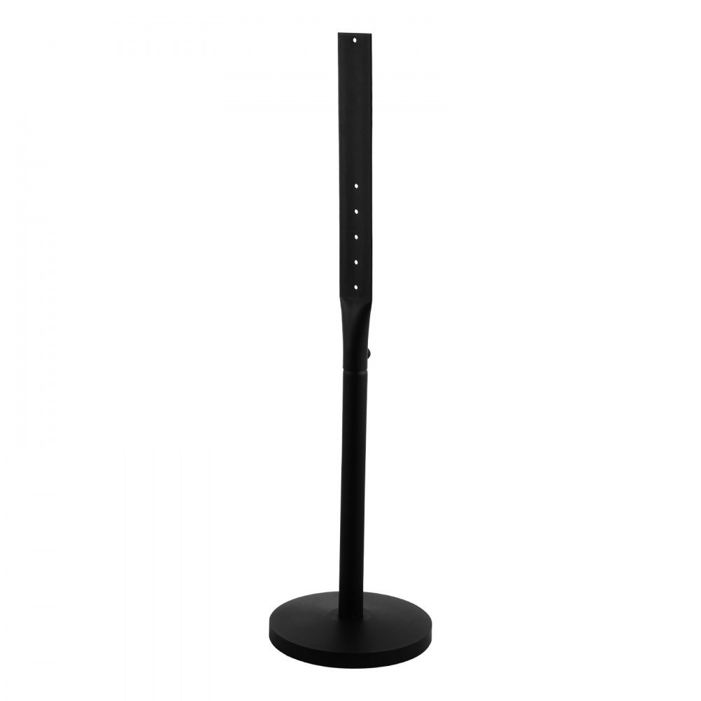 VEVOR Poste de Letrero, Altura de 1230 mm, Paquete de 2 Piezas, Poste de Señal de Metal, con Orificios Múltiples, para Estacionamiento Tráfico Construcción Aviso de Advertencia de Calle, Color Negro