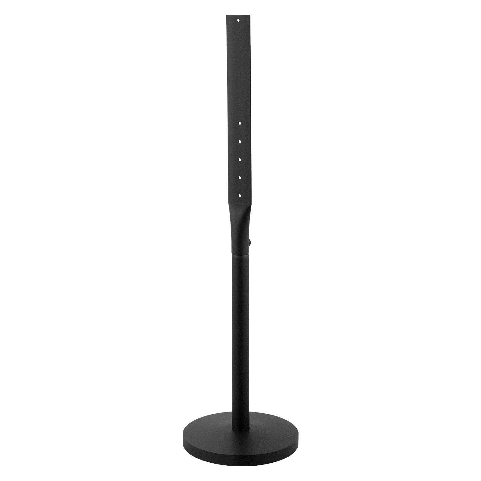 VEVOR Poste de Letrero, Altura de 1230 mm, Paquete de 2 Piezas, Poste de Señal de Metal, con Orificios Múltiples, para Estacionamiento Tráfico Construcción Aviso de Advertencia de Calle, Color Negro