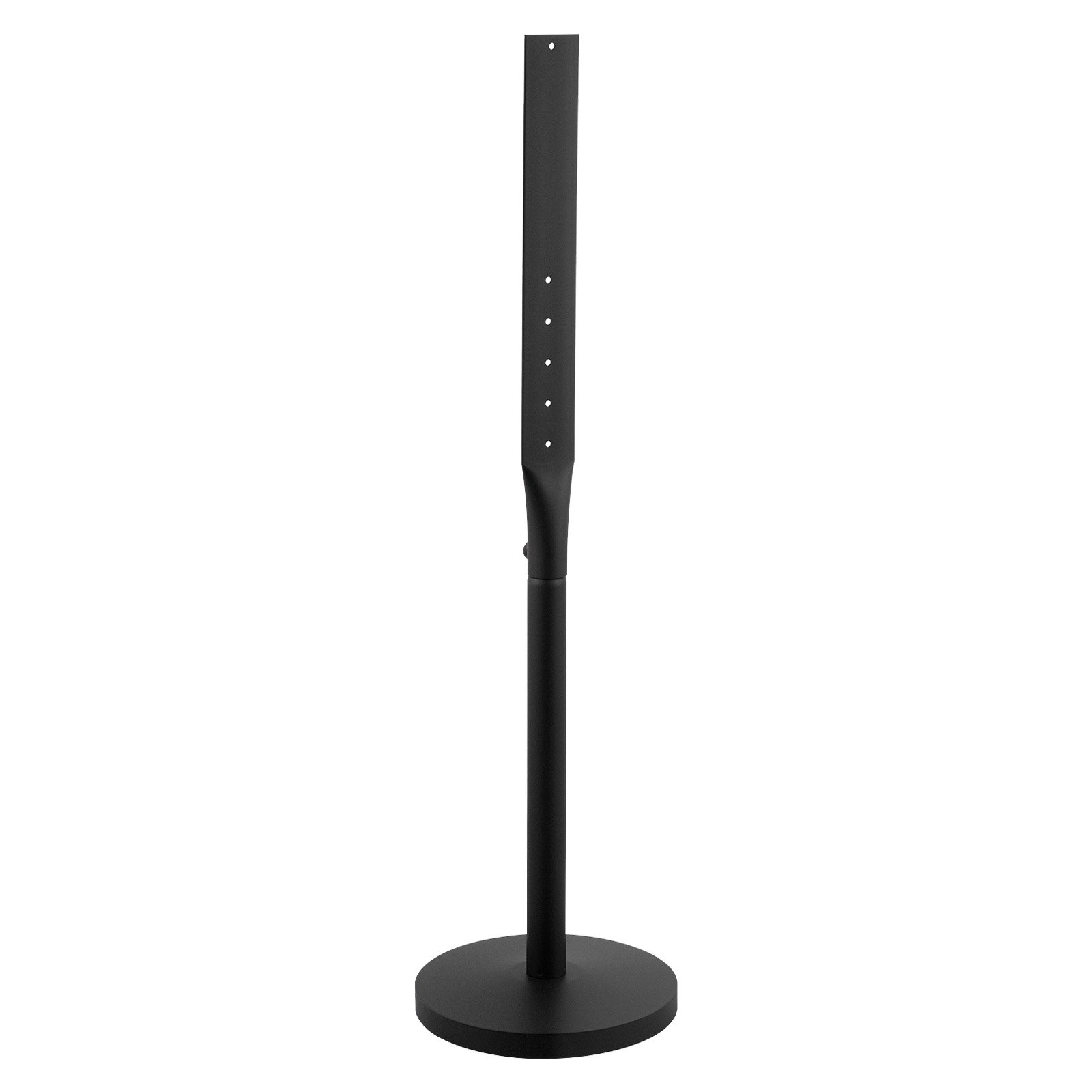VEVOR Poste de Letrero, Altura de 1230 mm, Paquete de 2 Piezas, Poste de Señal de Metal, con Orificios Múltiples, para Estacionamiento Tráfico Construcción Aviso de Advertencia de Calle, Color Negro