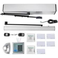 VEVOR Abridor de Puerta Automático 110 - 240 V 50 W Motor Puerta Corredera Abrepuertas Automático Abridor de Puerta Abatible para Supermercados