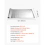 VEVOR Rollo de Aislamiento Reflectante Doble, Barrera Radiante de Tela Tejida sin Perforar, 38,1 x 1,22 m x 0,15 mm, Lámina de Aluminio de Doble Cara, Reflectividad ≥ 95%, para Techos y Ventanas