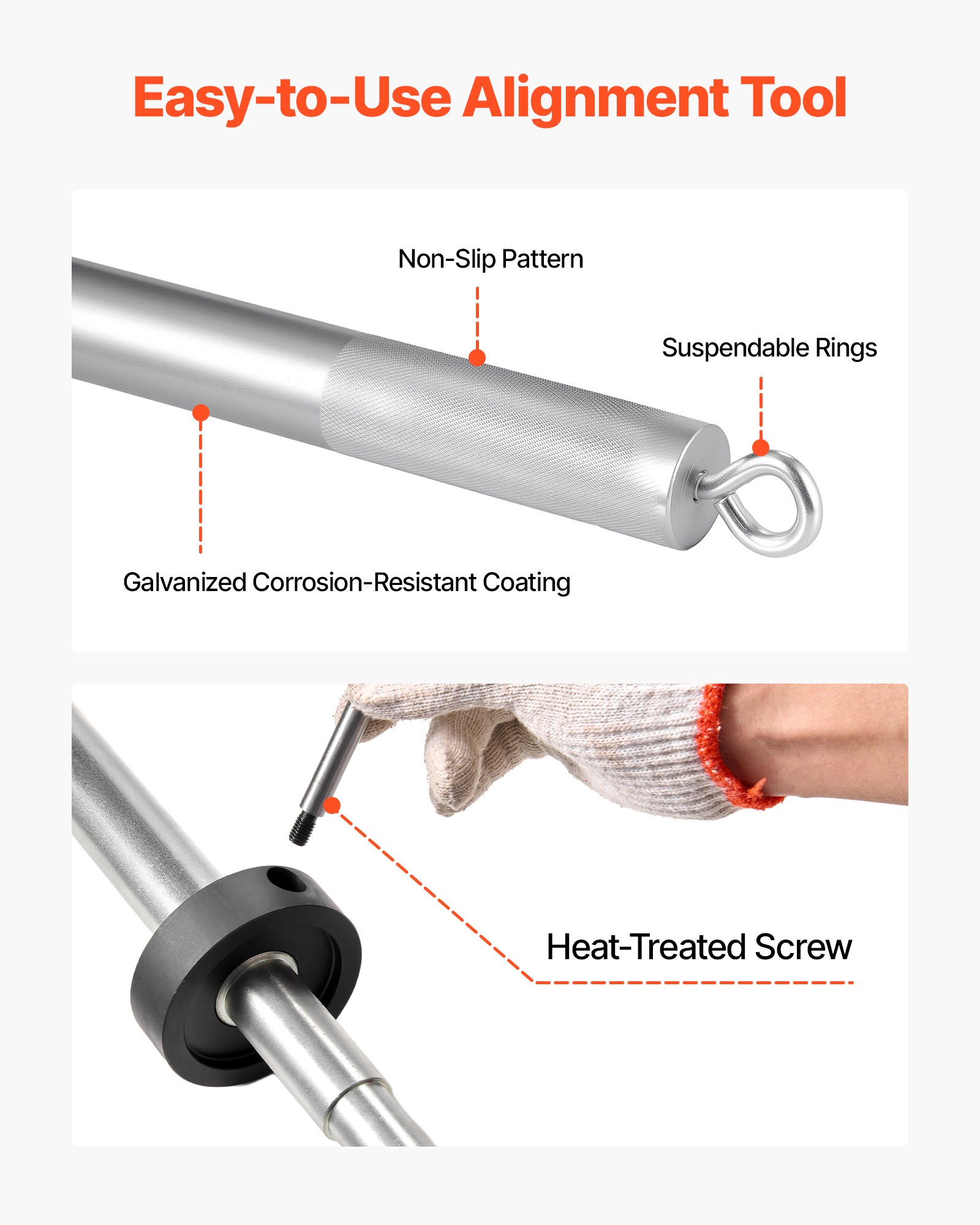 VEVOR Herramienta de Alineación de Motor, Extractor de Cojinetes, Herramientas Expansoras de Fuelle de Sello, Fáciles de Usar, Compatible con Mercruisers, OMC, Volvo Cobra, Carcasas de Campana